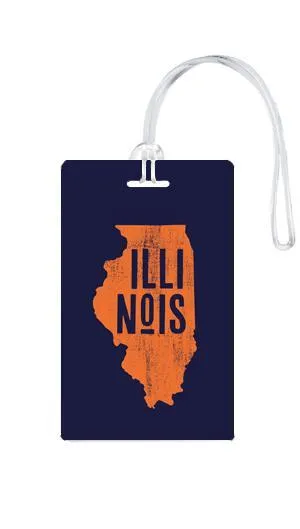 612 My Home State Illinois Luggage Tag