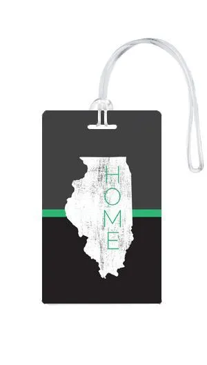 612 My Home State Illinois Luggage Tag