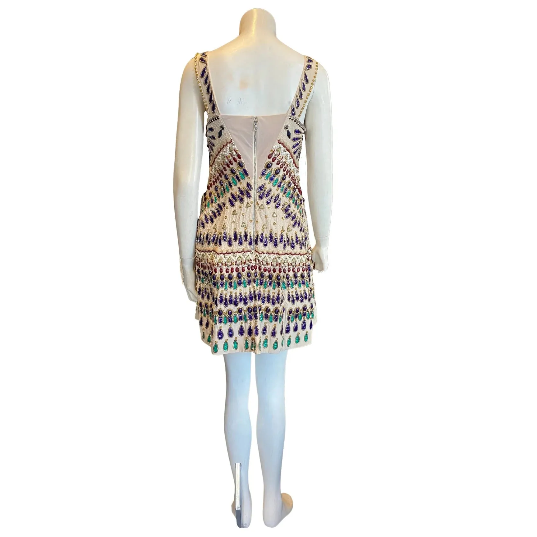 ALICE OLIVIA Boho Beaded Dress