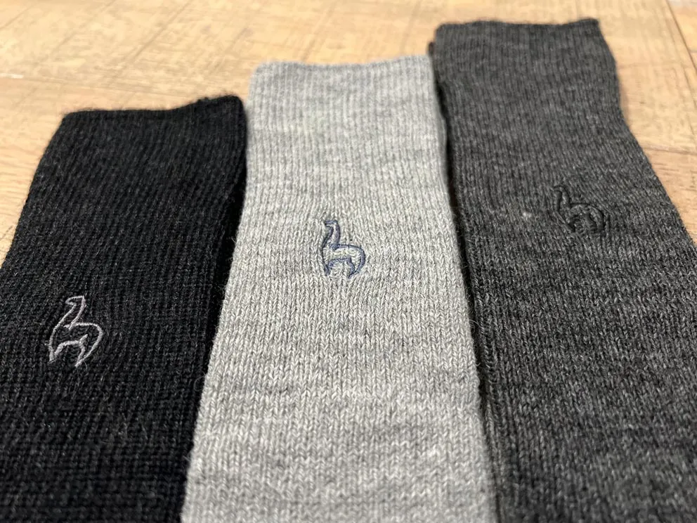 Alpaca Socks - Business - Charcoal