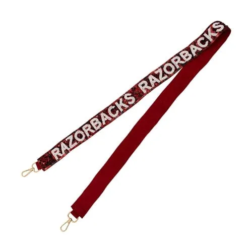 Arkansas Razorbacks Cardinal Sequin Stadium Crossbody Purse Strap