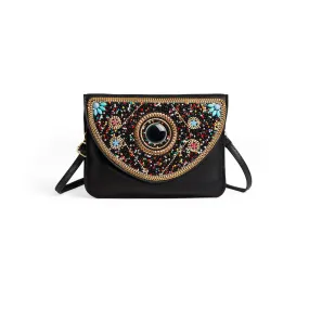 Artisan Beaded Split Pocket Crossbody - Cellestial Burst