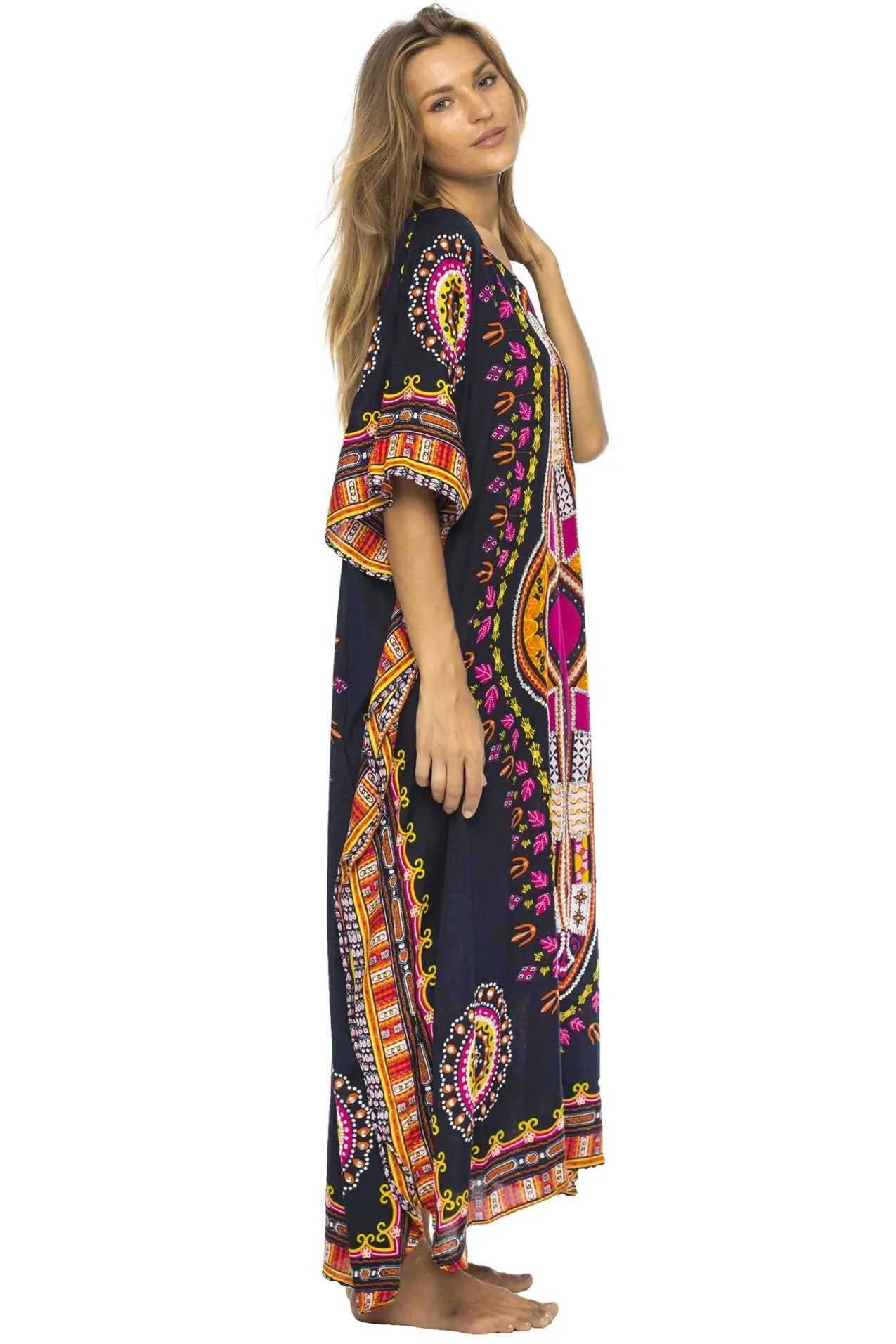 Back From Bali Womens Long Maxi Swimsuit Beach Cover Up African Caftan Patterns