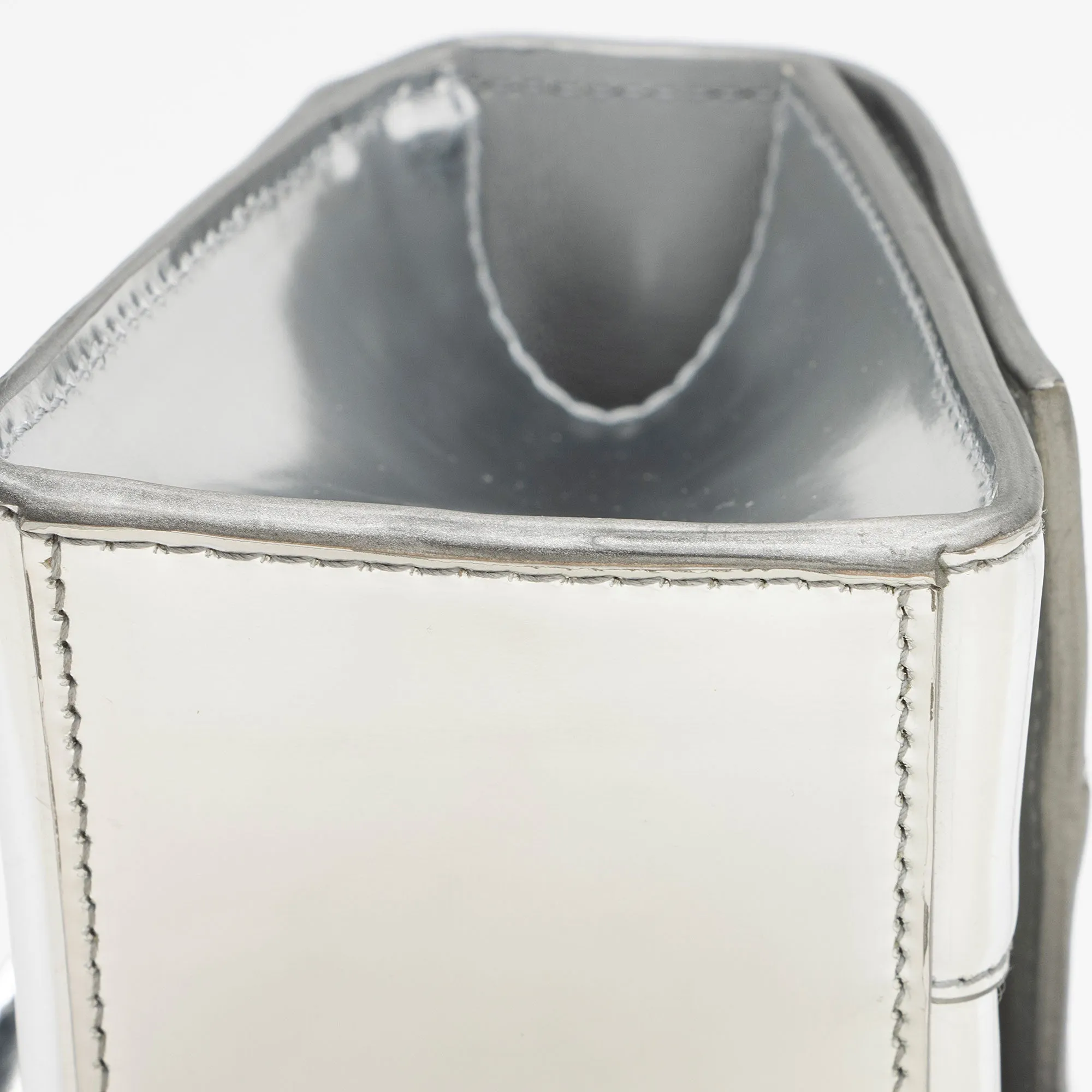 Balenciaga Metallic Calfskin Hourglass XS Top Handle