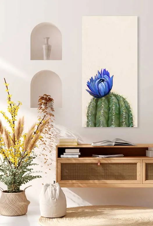 Cactus Garden - Desert Jewel - Narrow Canvas Wall Art