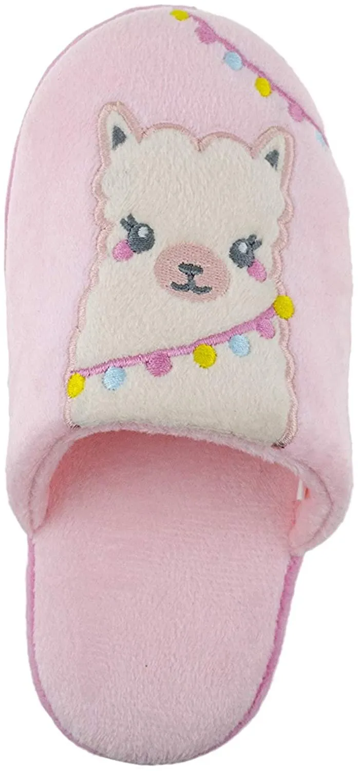 Chatties Girls' Big Kid Slip On Plush House Slippers, Cute Warm Comfortable Shoes for Home