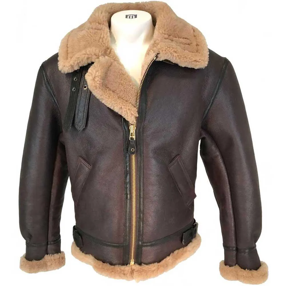 Cockpit USA Mens Spitfire B-3 Sheepskin Bomber Jacket SIZE 52 Final Sale - Ships Same Day