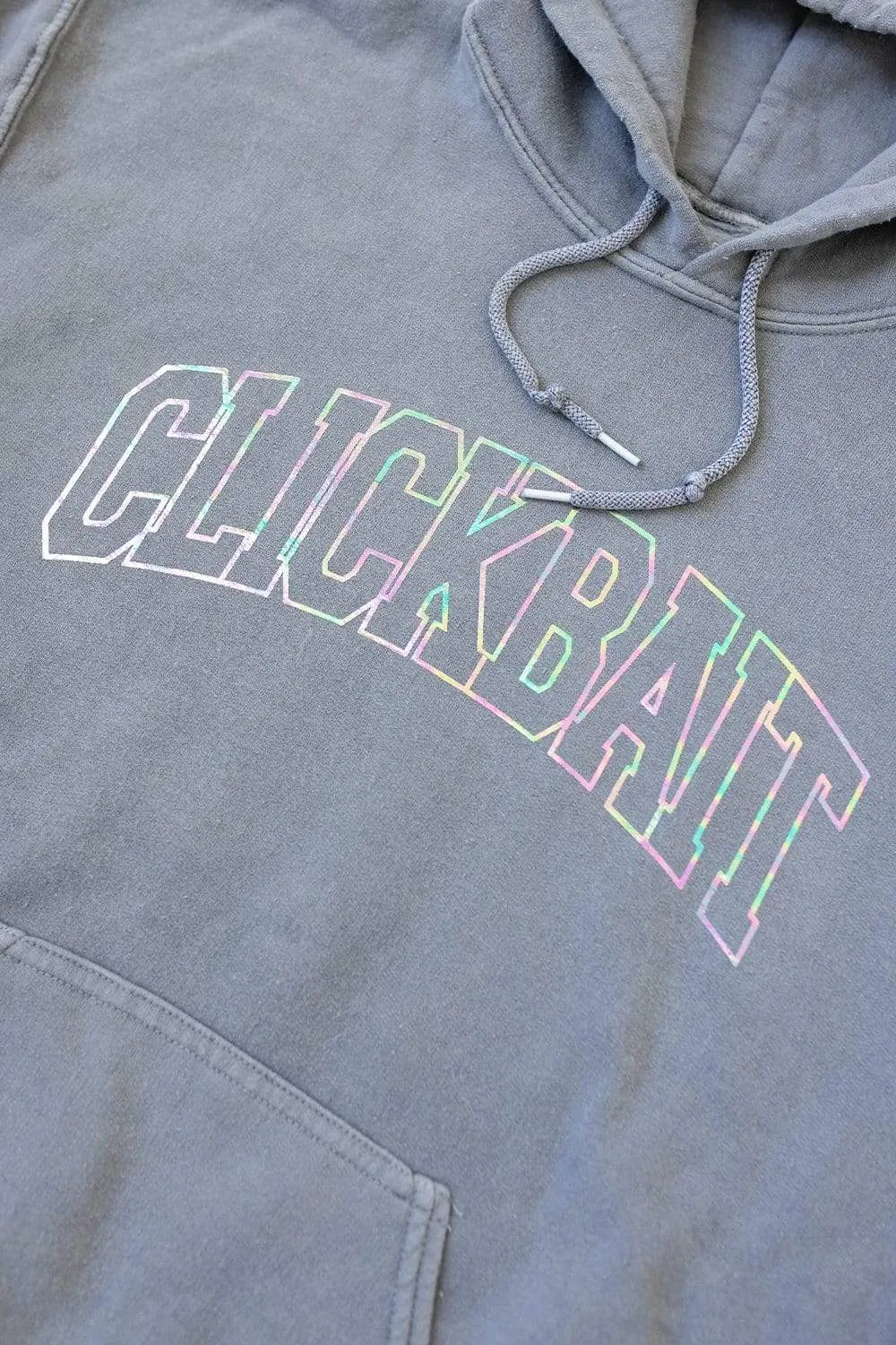 David Dobrik Stone Gray Iridescent Hoodie