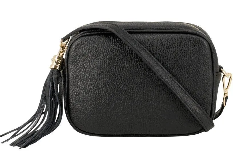 Fabucci  Black  leather Crossbody bag