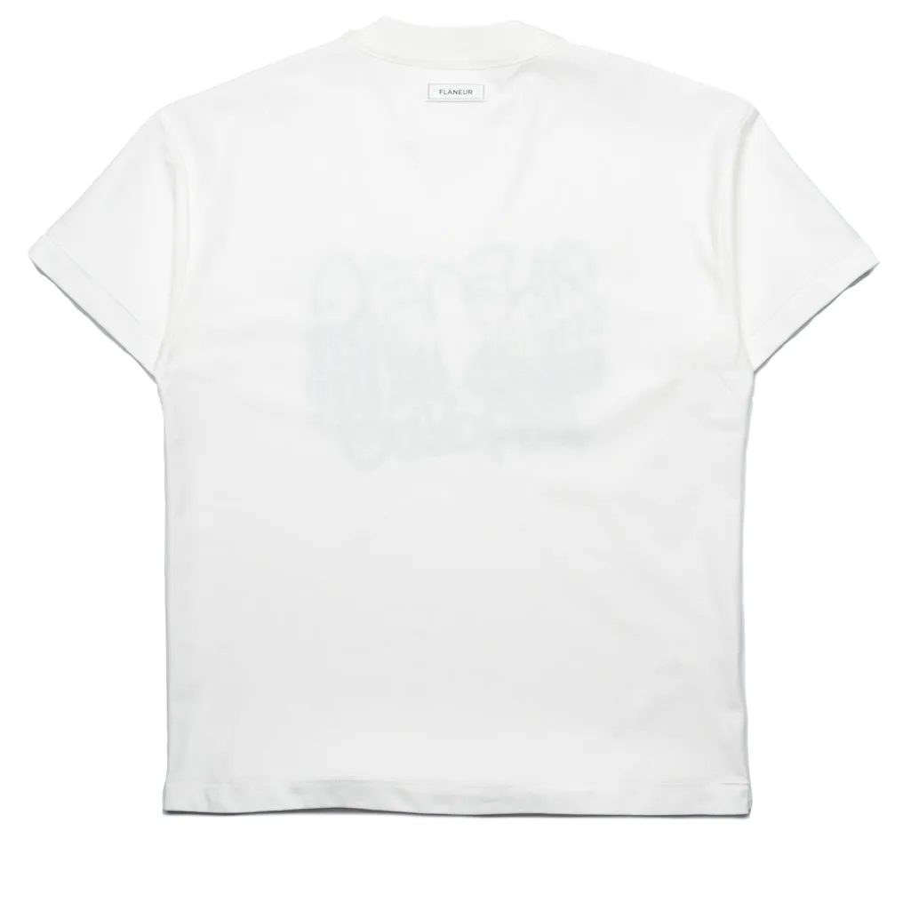 Flaneur Reversible Interior/Exterior Tee - White