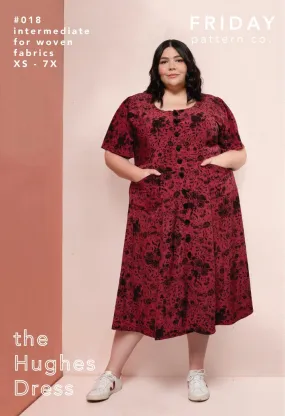 Garment Making Patterns: The Hughes Dress by Friday Pattern Co.- Printed Pattern