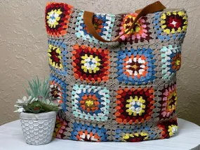 Granny Square Tote