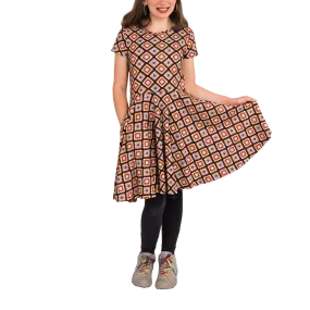 Granny Squares Kids Twirl Dress [FINAL SALE]