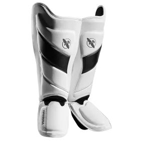 HAYABUSA T3 STRIKING SHIN GUARDS - WHITE/BLACK