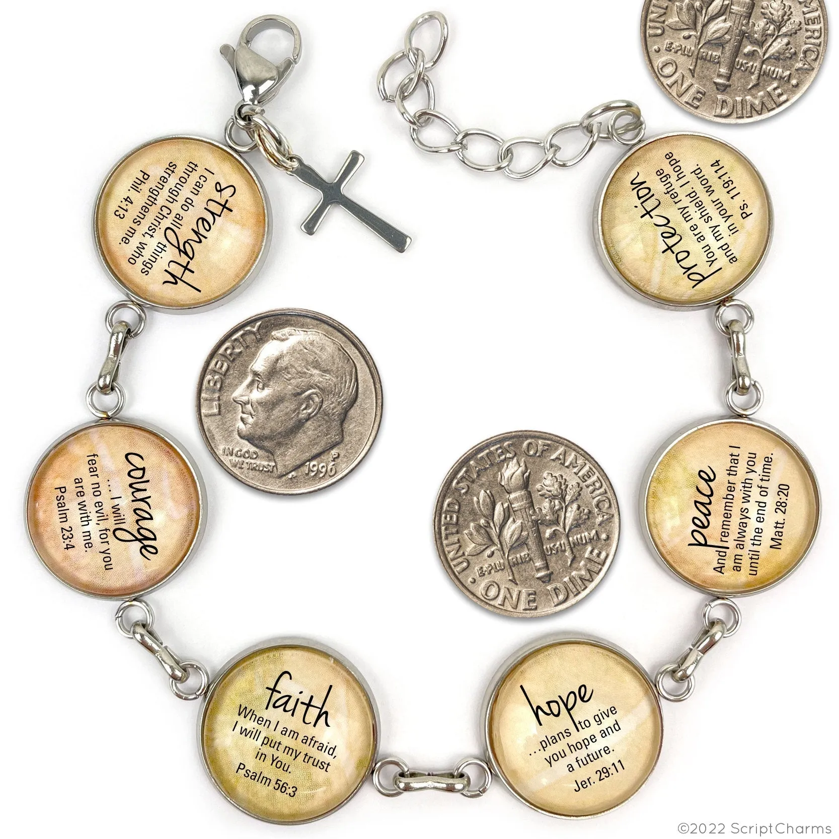 I AM Complete, Colossians 2:10 – Christian Affirmations Scripture Pendant Necklace (2 Sizes) – Jewelry Set