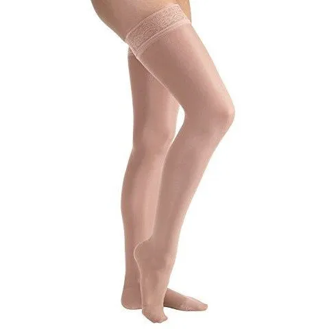 JOBST® UltraSheer Women's Thigh High 20-30 mmHg w/ Lace Silicone Top Band