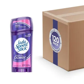 Lady Speed Stick Invisible Antiperspirant & Deodorant Dry Power Wild Freesia 2.3 oz - 120 Pack