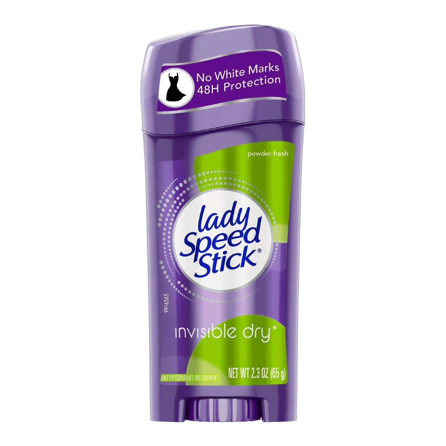 Lady Speed Stick Invisible Dry Antiperspirant & Deodorant, Powder Fresh - 2.3 oz - 120 Pack