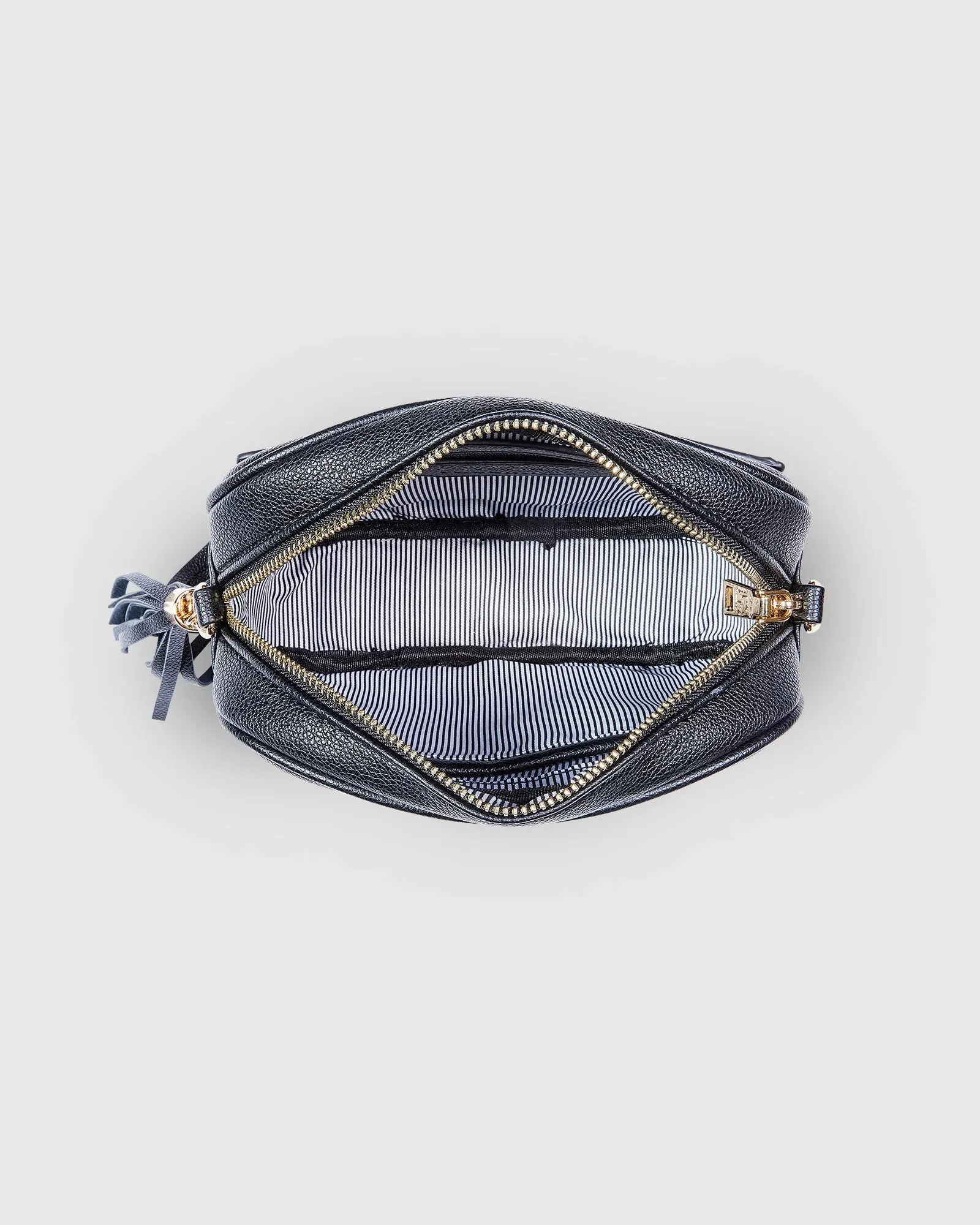 Louenhide Jacinta Crossbody Bag with Metallic Stripe Strap