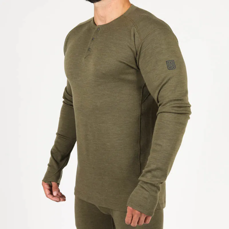 MTHD Merino Mid Weight Henley Top L1