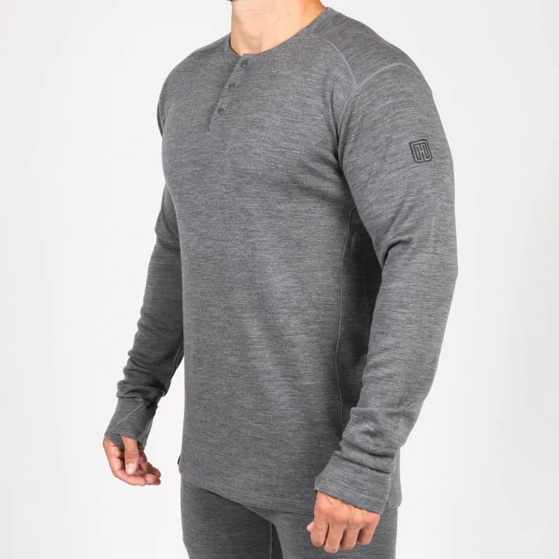 MTHD Merino Mid Weight Henley Top L1