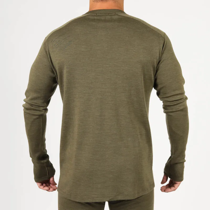 MTHD Merino Mid Weight Henley Top L1