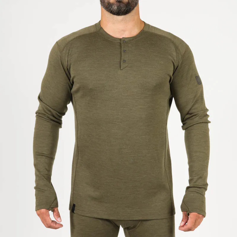 MTHD Merino Mid Weight Henley Top L1