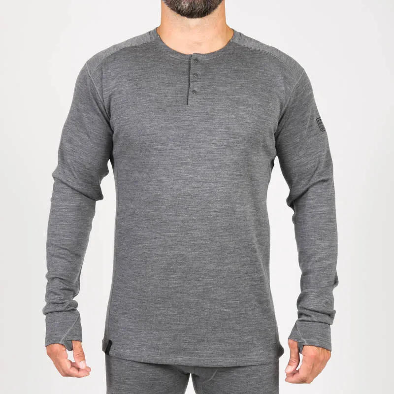 MTHD Merino Mid Weight Henley Top L1