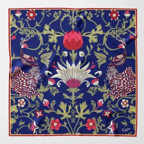 Pavone - Silk Pocket Square - Royal Blue