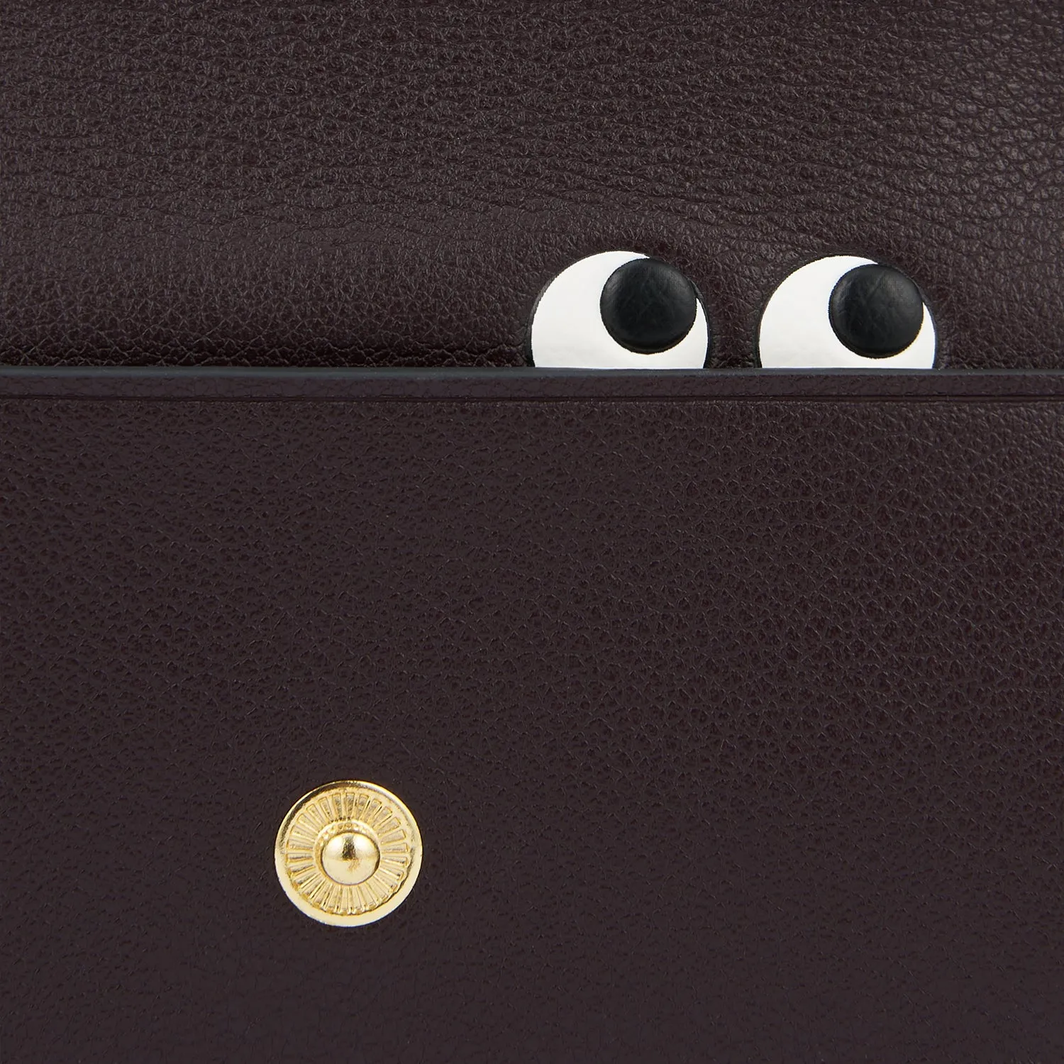 Peeping Eyes Mini Trifold Wallet