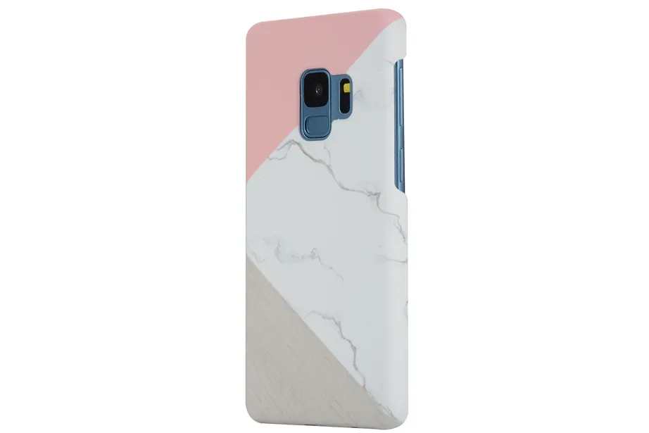 Pink & Gray Marble Trio Samsung Phone Case