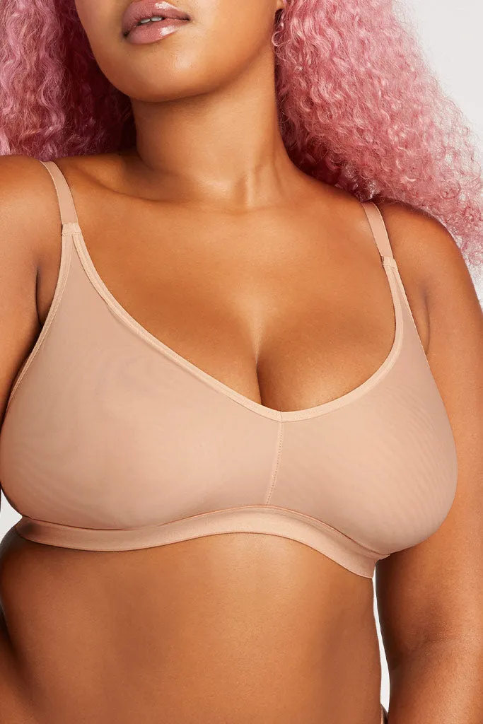 Silky Non-Wire Bra in Buff