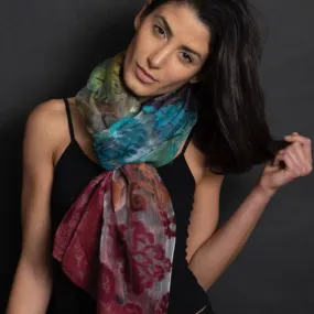 Spain in America Brocade Burnout Scarves