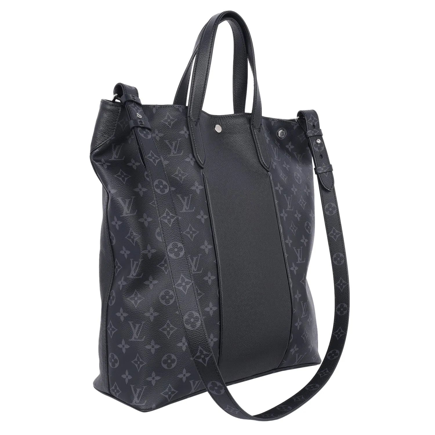 Taiga Monogram Eclipse Outdoor Tote Black (Authentic Pre-owned)