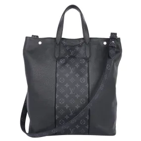 Taiga Monogram Eclipse Outdoor Tote Black (Authentic Pre-owned)