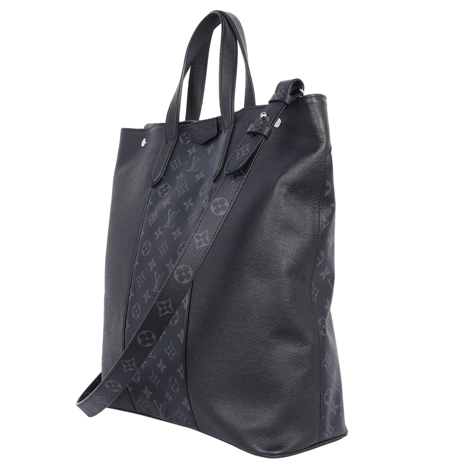 Taiga Monogram Eclipse Outdoor Tote Black (Authentic Pre-owned)