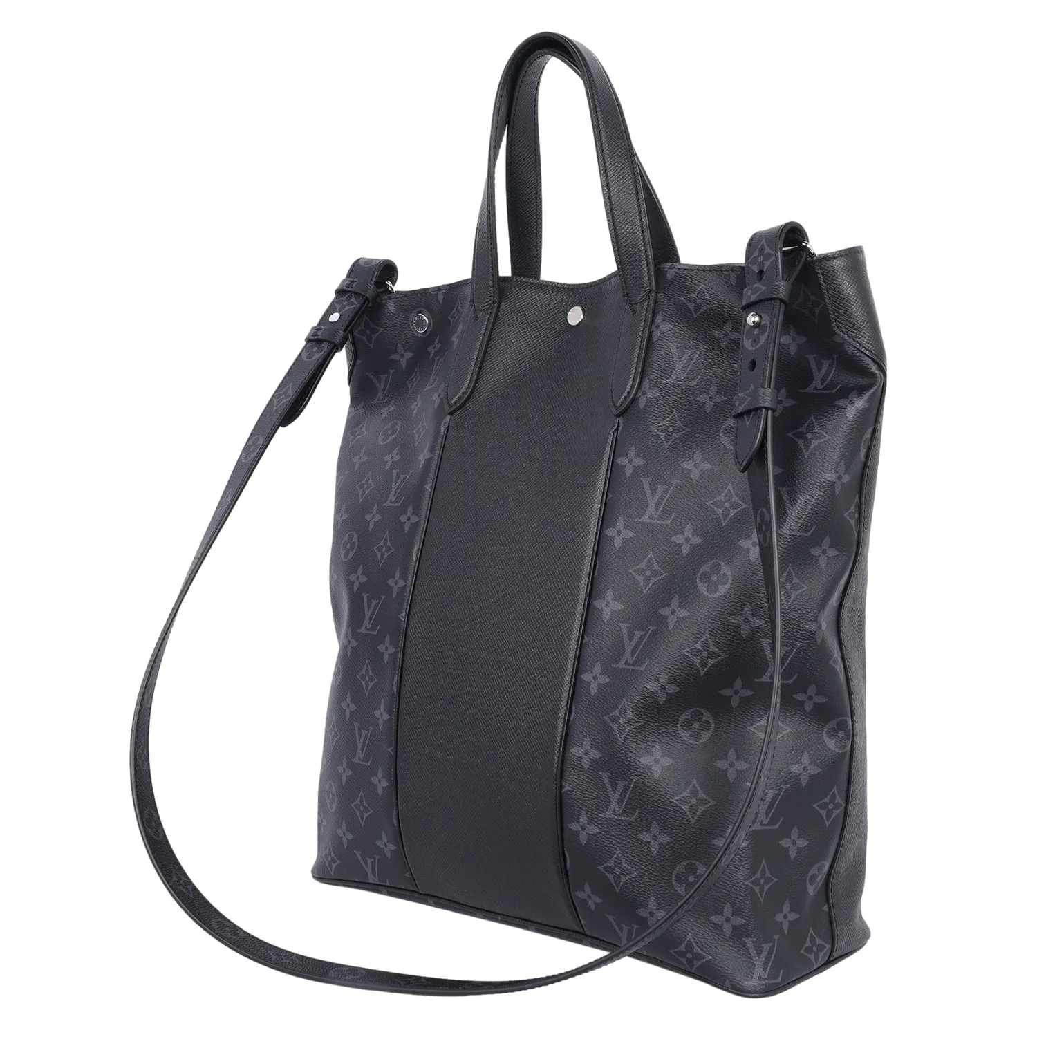 Taiga Monogram Eclipse Outdoor Tote Black (Authentic Pre-owned)