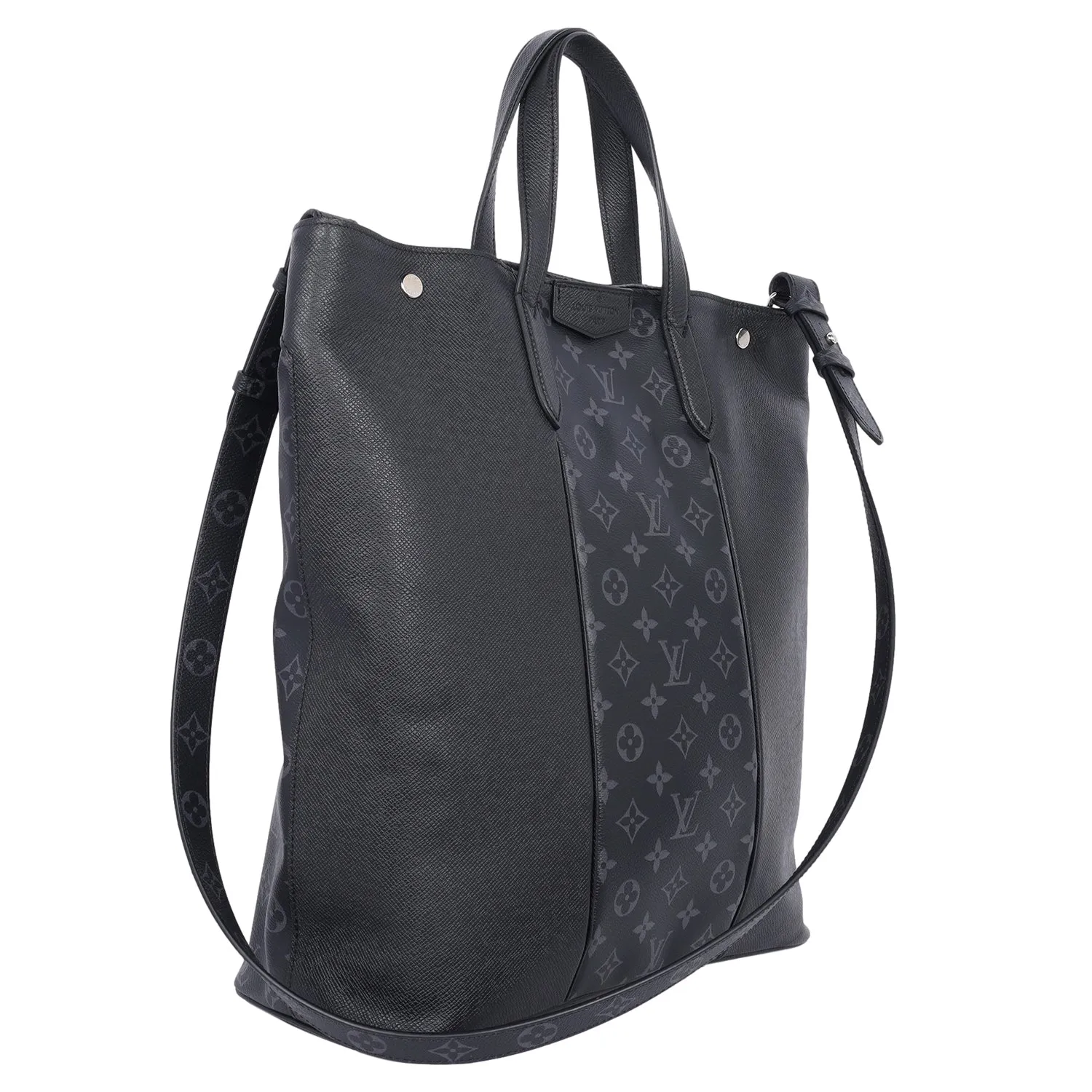 Taiga Monogram Eclipse Outdoor Tote Black (Authentic Pre-owned)