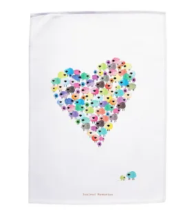 Tea towel - Flock of love