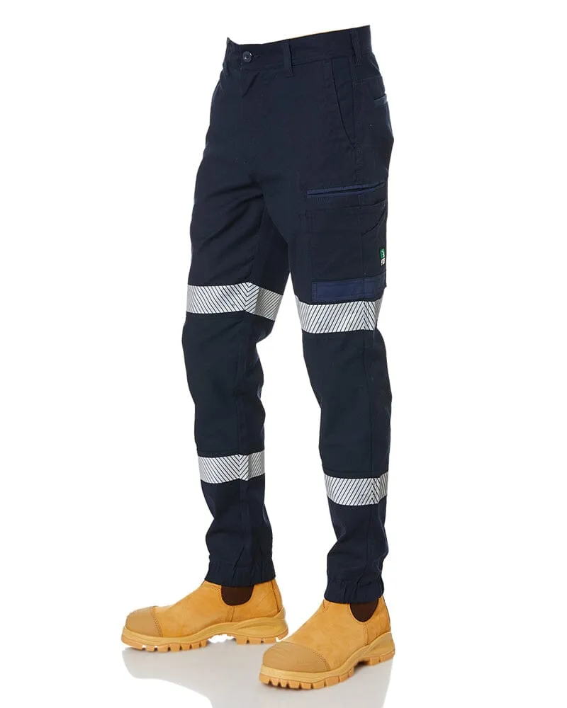 Tradies WP-4T Cuffed Taped Pant Twin Value Pack - Navy