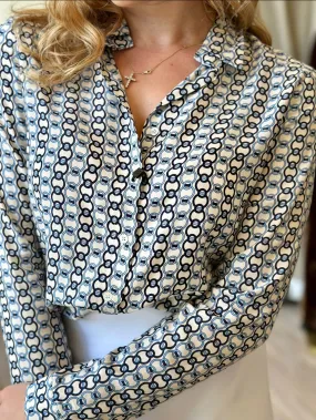 VLT's By Valentina's Long Sleeve Button Down Blouse