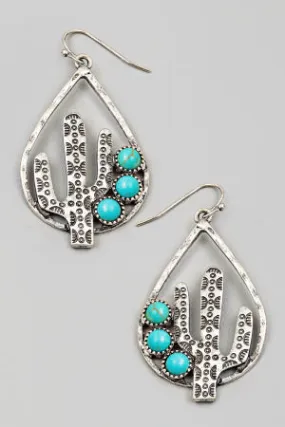 Western Cactus Earrings